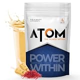 AS-IT-IS ATOM PWR Whey Protein XL I 24g Protein, 11g EAA, with DigeZyme, Easy Digest, Lean Muscle Gains, Rapid Recovery, 1kg Kesar Kulfi 1kg