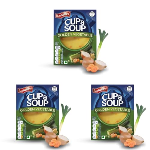 Image of Batchelors Cup A Soup Golden Vegetable- 82gms | Instant Soup Mix | Home Style | Ready in Minutes | No Additives or Preservatives | Serves 3-4 (Pack of 3)