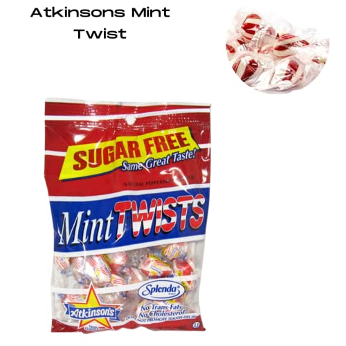 Sugar Free Snacks For Diabetic Adults - Sugarless Sweets For Diabetics Chewy Candies- Sugar Free Jelly Beans- Werther's Original Chewy Caramel, Atkinson Chick O Sticks, Atkinson Mint Twist #TOP4