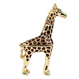 YU FENG Ring Holder Hinged Trinket Boxes for Gifts,Jewelry Boxes Organizer Display Holder (giraffe trinket box)