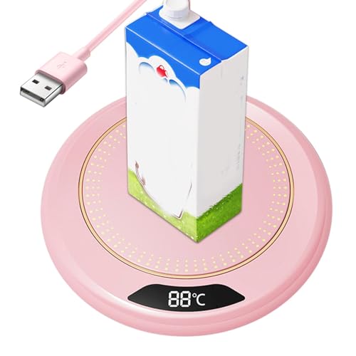 Calentador de taza termostático portátil USB 20W | Calentador de taza termostático de 20 W | Calentador de taza de oficina, Calentador de taza con 3 ajustes de temperatura, calentador de taza