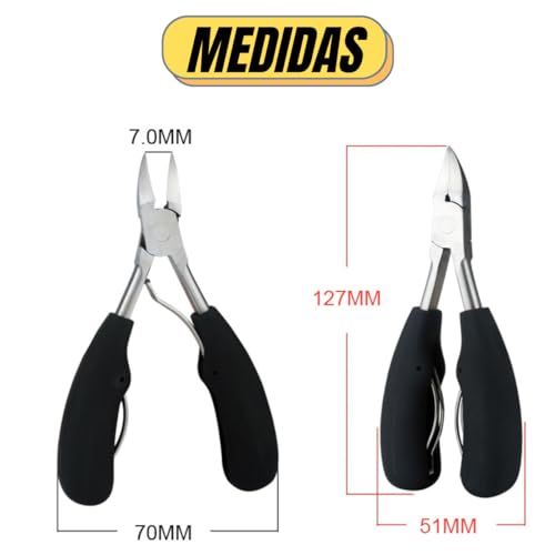 Alicate Cortador e Desencravador de Unha Pé Mão Dedão Aço Inox Profissional Palaziun