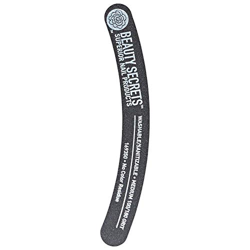 Beauty Secrets 100/180 Black Banana Nail File
