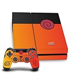 Head Case Designs Officially Licensed Naruto Shippuden Naruto Costume Iconic Vinyl Sticker Gaming Skin Decal Cover Compatible With Sony PlayStation 4 PS4 Console and DualShock 4 Controller Bundle