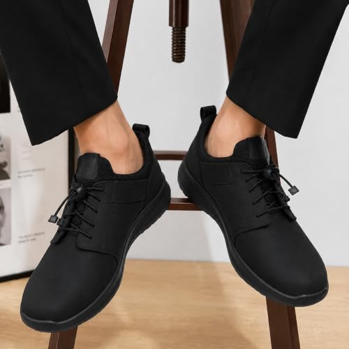 Image of Ergon Kansas Genuine Leather Men's Formal Slip-On Shoes | Available in Black & Tan | Cushioned Comfort | Office, Business Sizes UK 6-11