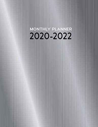 Monthly Planner Simple: 2020 – 2022 Planner for 3 Years of Daily Use | Year at a Glance Calendars – Metallic Texture image 3