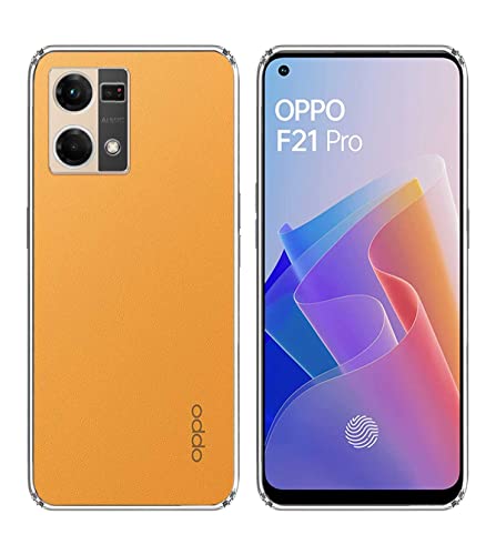 Image of Transparent Soft Silicone TPU Flexible Back Cover Compatible with Oppo F21 Pro + Screen Guard