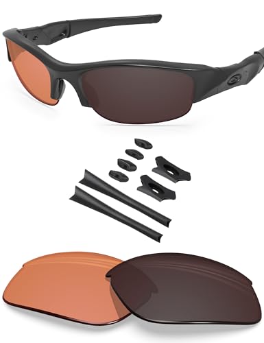 Image of BLAZERBUCK Replacement Lenses & Sock Kit for Oakley Flak Jacket OO9008 Sunglass