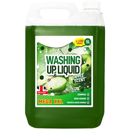 5L Original Washing Up Liquid Kitchen Dishes Detergent Soap Cleaner Fresh Apple Scent (2) - Image 2