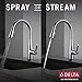 Delta Essa Brushed Nickel Touch Kitchen Faucet with Pull Down Sprayer, Modern Single Hole Touch On Kitchen Sink Faucet, Single Handle, Arctic Stainless 9113T-AR-DST