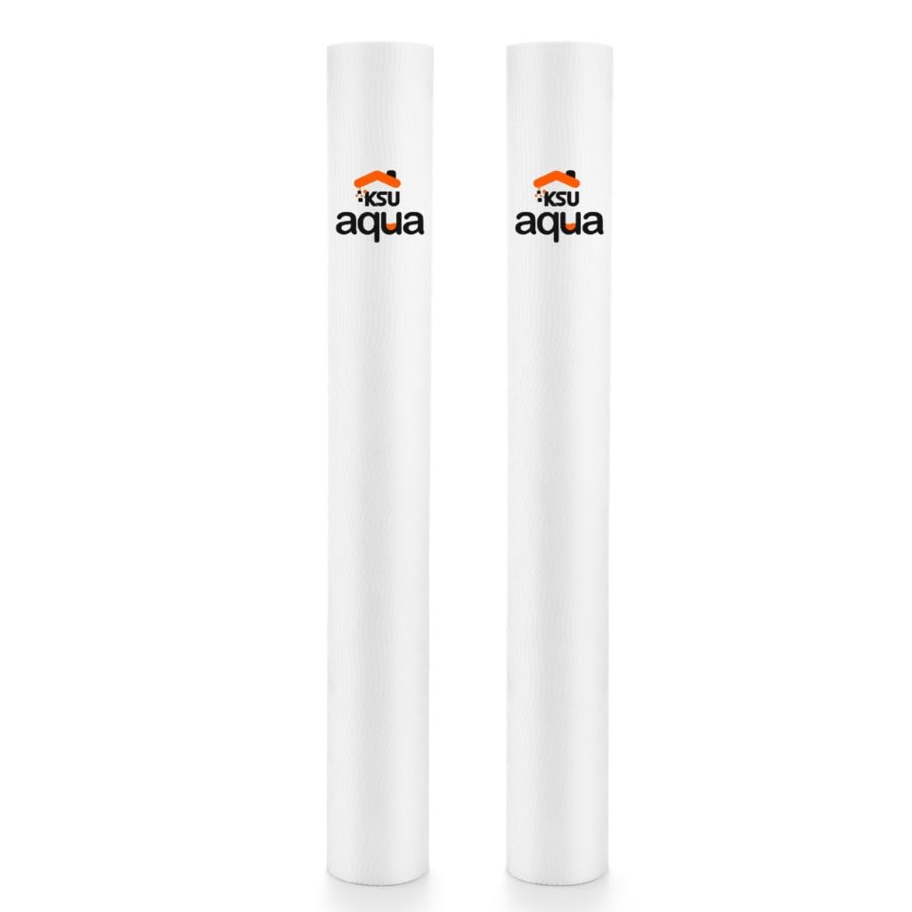 20 inch pp spun filter set pack of 2 | 5 micron sediment pre-filter | high flow | for commercial ro uv water purifier