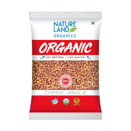 Image of Natureland Organics Chana whole 500 Gm (pack of 3) - Organic Healthy Chana