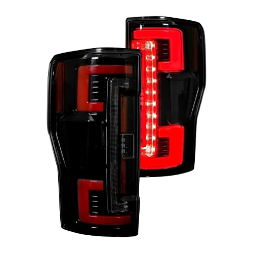 Compatible for Recon Truck Accessories 264299ledbk 17-c F250/f350/f450/f550(rep Oem Led Style Tls W Blind Spot Warning System) oled Tls-
