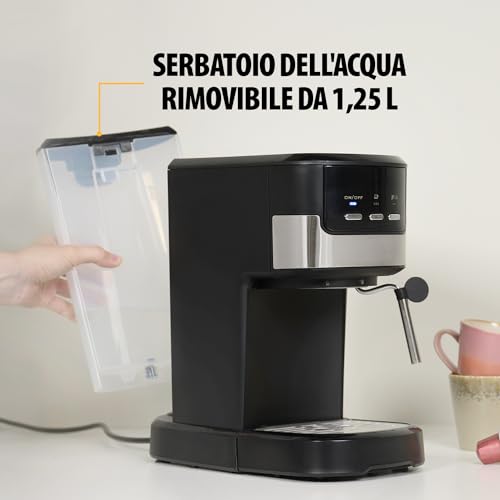 MACCHINA CAFFÉ TRISTAR CM-2278 M ESPRESSO 2 IN 1, 1100 W, Nero / Plastica - 6