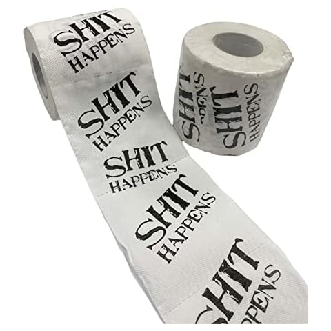 QYIQis Funny Toilet Paper, Novelty Toilet Paper New Roll Paper Funny Birthday Toilet Paper, Adult's Day Paper Funny Toilet Roll Funny Festive Xmas Decor Novelty Toilet Roll Funny Gifts (F , 10*9.5cm) Cover
