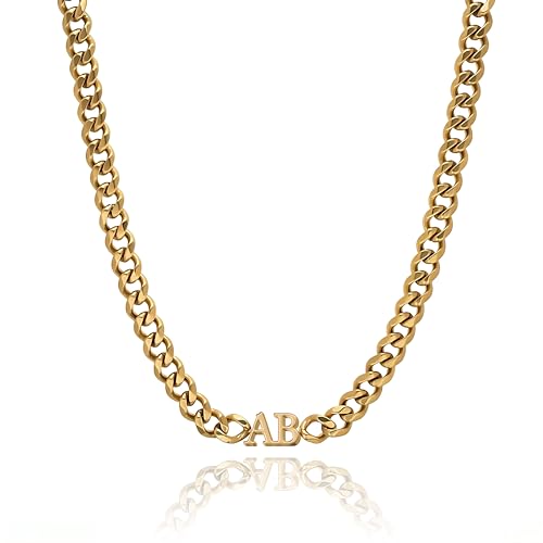 Personalized Initial Choker Necklace - 316 Stainless Steel, Hypoallergenic, Water Resistant, Never Tarnish2