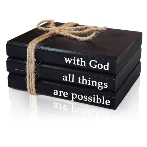 Decorative Books for Home Decor, with God All Things Are