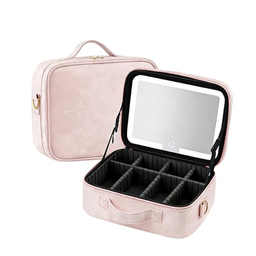 Trousse maquillage compartiments organisés étanche LED