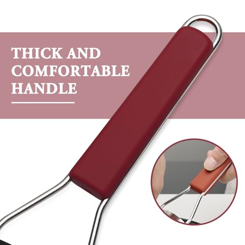 Image of Cambom Cheese Grater Citrus Zester Lemon Zester, Pack of 3, Red | 304 Stainless Steel, Sharp Tool for Parmesan Cheese, Ginger, Garlic, Nutmeg, Chocolate, Vegetables, Fruits, Dishwasher Safe