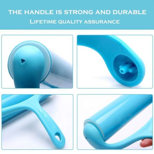 Sticky Lint Roller, Reusable Washable Adhesive Lint Remover Brush for Pet Hair, Floor, Carpets, Clothes, Furniture, Sofa, Dust, Car (Large/2 Refills) - Thumbnail 6
