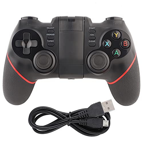 Contrôleur de Manette de Jeu, T6 Contrôleur de Jeu sans Fil Bluetooth Manette de Jeu, Mobile Manette de Jeu pour Smartphone/Tablette/TV, Décodeur/PC/Console de Jeu PS3 Cover
