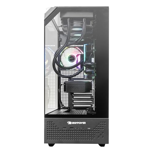 Image of iBUYPOWER Element Pro Gaming PC Desktop Computer AMD Ryzen7 9800X3D CPU, AMD Radeon RX 9070XT 16GB GPU, 32GB DDR5 RGB 5200MHz RAM, 2TB NVMe SSD, Windows 11 Home, Gamer Keyboard and Mouse- EPBA7R97XT02