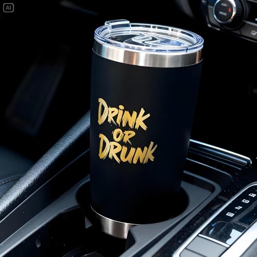 HJOCMLE Travel Coffee Tumbler 20OZ Stainless Steel Tumbler with Magnetic Slider Lid Funny“Drink”Travel Mug Insulated Cup as Men Birthday Gifts for Outdoor&Indoor - image 4
