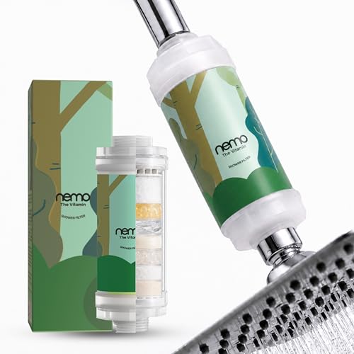 Image of NEMO Vitamin Shower Filter (Healing Forest) | Made in South Korea | Vitamin C + Glycerin Enriched | For Soft Skin & Smooth Hair | Advanced Chlorine & Rust Removal | De-stress with Aromatherapy