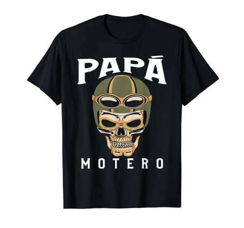 Hombre Papá Motero Motociclismo Moto Divertido Camiseta
