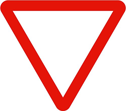 Ferretelix® Señal metálica Vial R-1 Ceda el Paso 70 cm