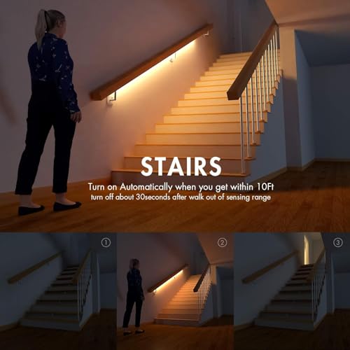 Tira de Luces LED con Sensor de Movimiento Recargable 3 m miniatura 2