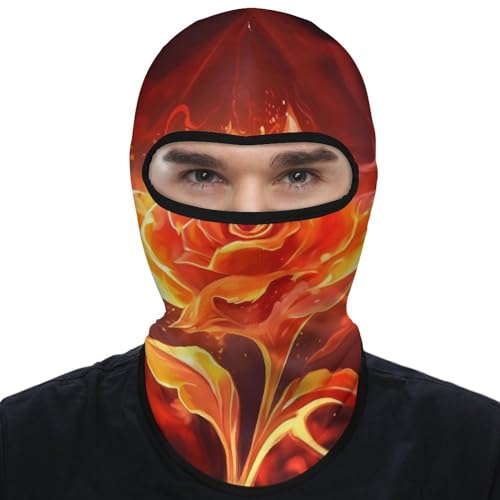 Balaclava Flame Rose para hombre y mujer, máscara facial con protección solar, transpirable y cubre toda la cabeza para senderismo, ciclismo, correr y conducir miniatura 1