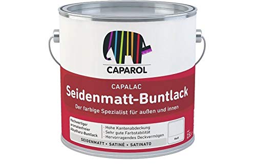 Caparol Capalac Seidenmatt Buntlack 2,5 Liter Farbwahl, Farbe:Weiß