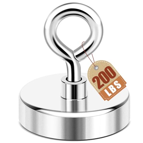DIYMAG Fishing Magnet, 1.75 Inch 200 Lbs Large Strong Magnets for Lifting