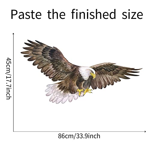 Vinilo decorativo Águila calva vuelo para pared miniatura 6