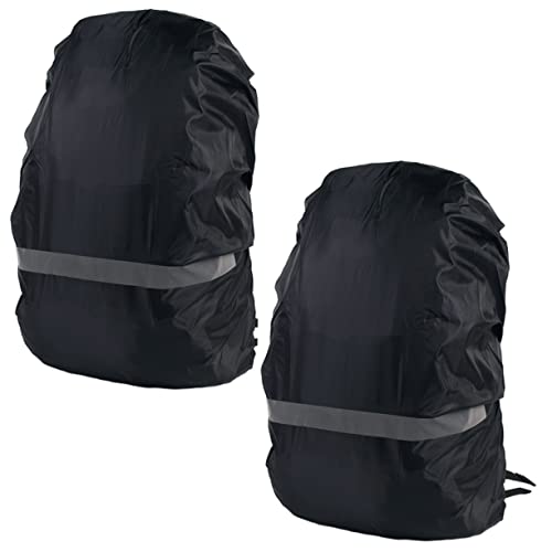 Garneck Backpack Rain Cover 2pack Waterproof Bookbag Covers for Outdoor Rainproof and Scratch-Resistant Oxford Fabric Reflective Strips for Night Safety