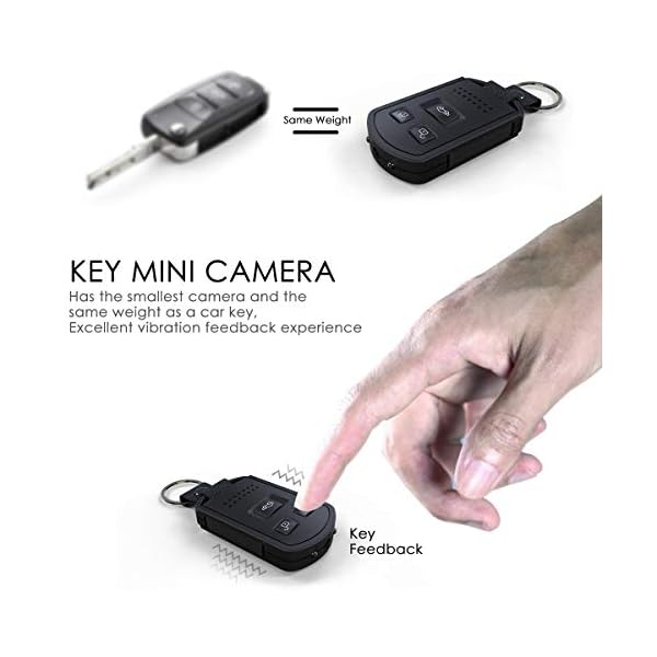 JLRKENG Hidden Camera Car Key Mini HD 1080P Spy Camera Nanny Cam Hidden Camera with IR Night Vision Security Cameras for Dating Surveillance Outdoor and Indoor. - Image 8