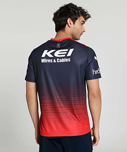 Image of Puma Men's Polyester Regular Fit Official IPL 2024 Royal Challengers Bangalore Player Replica Match Jersey