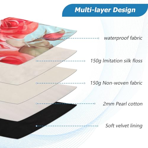 Funda para portátil 13-14 pulgadas con diseño floral miniatura 4