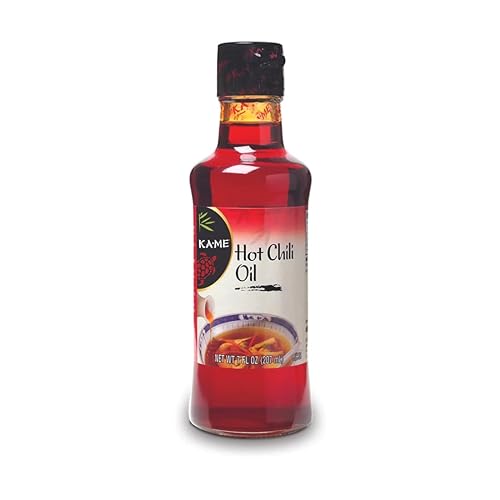 KA-ME Aceite de chile caliente, infundido con sabor a chile ardiente, perfecto para sopas, ensaladas y más, 7 onzas líquidas