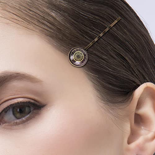 Barrettes à cheveux d'exception au design mandala géométrique
