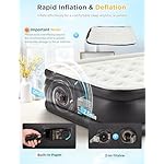 Full Size Air Mattress with Built-in Pump 18" Raised - 2-Min Set Up, No Odd Smell, 600 lb Support, Foldable Air Bed with Storage Bag, Perfect for Camping, Guests & Home Use - Image 4