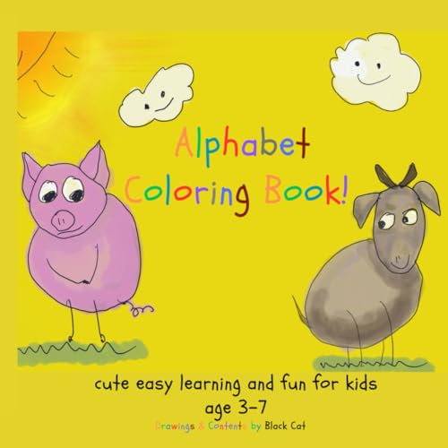 The Alphabet Coloring Book: cute easy learning and fun for kids age 3-7 image 2