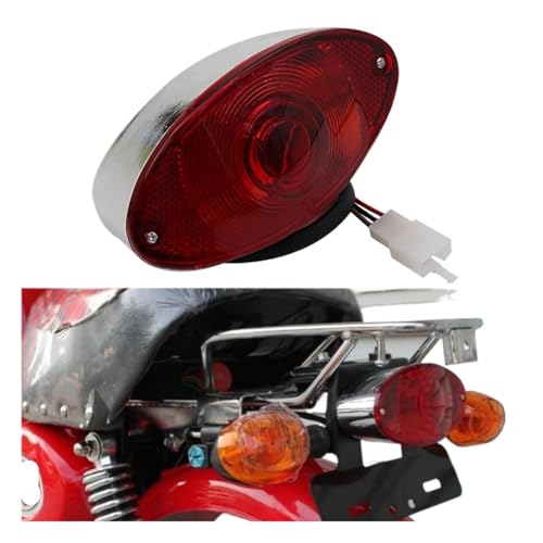 Clignotant moto ampoule 12V avec feu arrière de course multifonction universel - 2