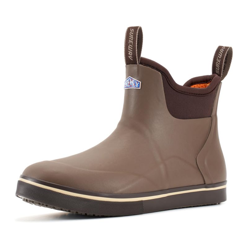 SUREWAY Men's Ankle Fishing Deck Boots