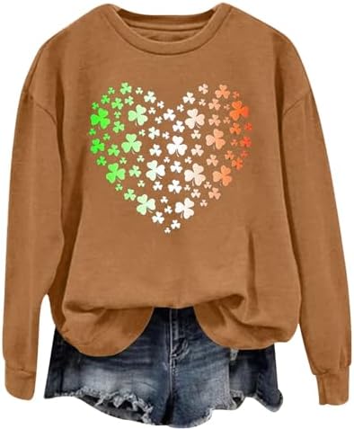 AMDOLE Funny St Patricks Day Shirt Women’s Love