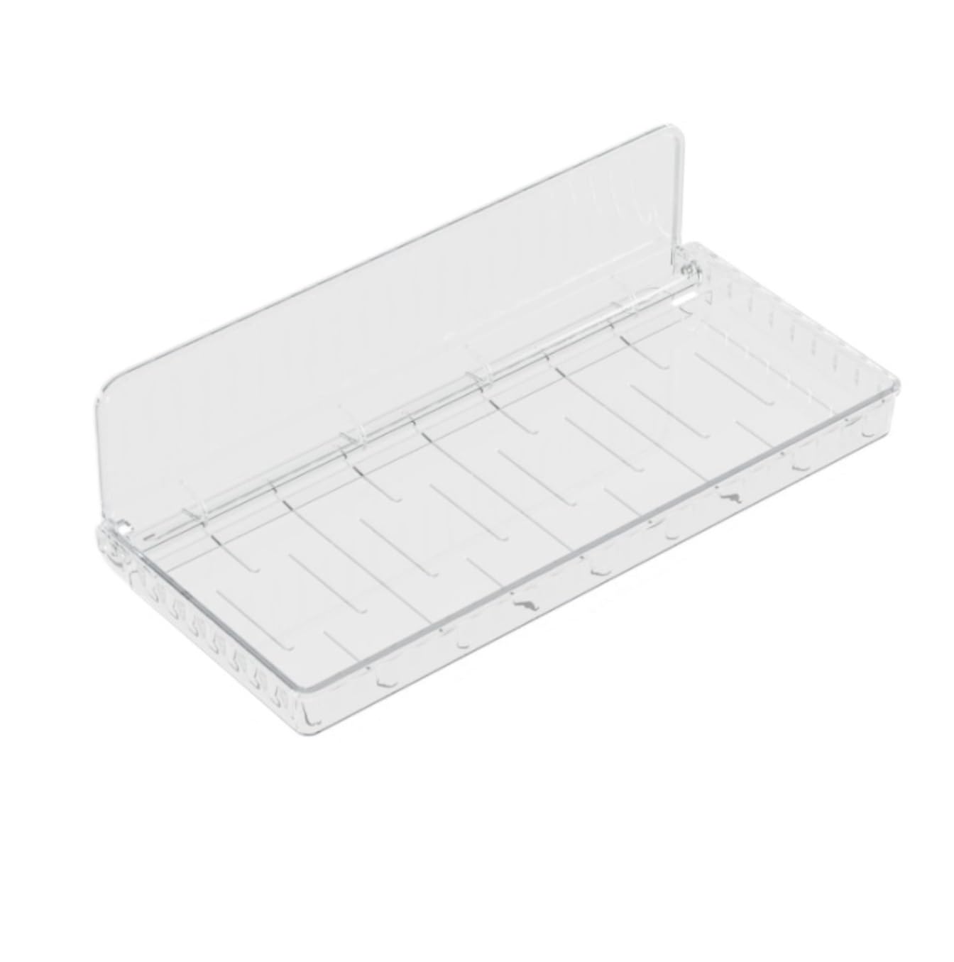 AZHKJKZH Shower Shelf Plastic Shower Caddy Shelf Minimalist Adhesive Wall Mounted Organizer Bathroom Accessories(Clear)
