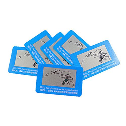 Kimruida Durable Objectif Lunettes de Soleil polarisées Shades Lunettes testeur Test Carte Check Funny Cover