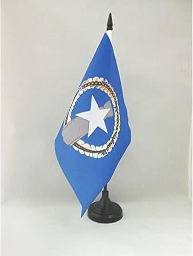 Miniatura 99 de Bandera de mesa Colombia 5'' x 8'' - Bandera de escritorio colombiana 8.3 x 5.5 in - Barra y base de plástico negro - AZ FLAG