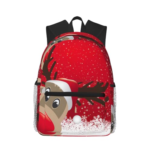 Sac à dos imprimé de Noël pour voyage et sorties décontractées